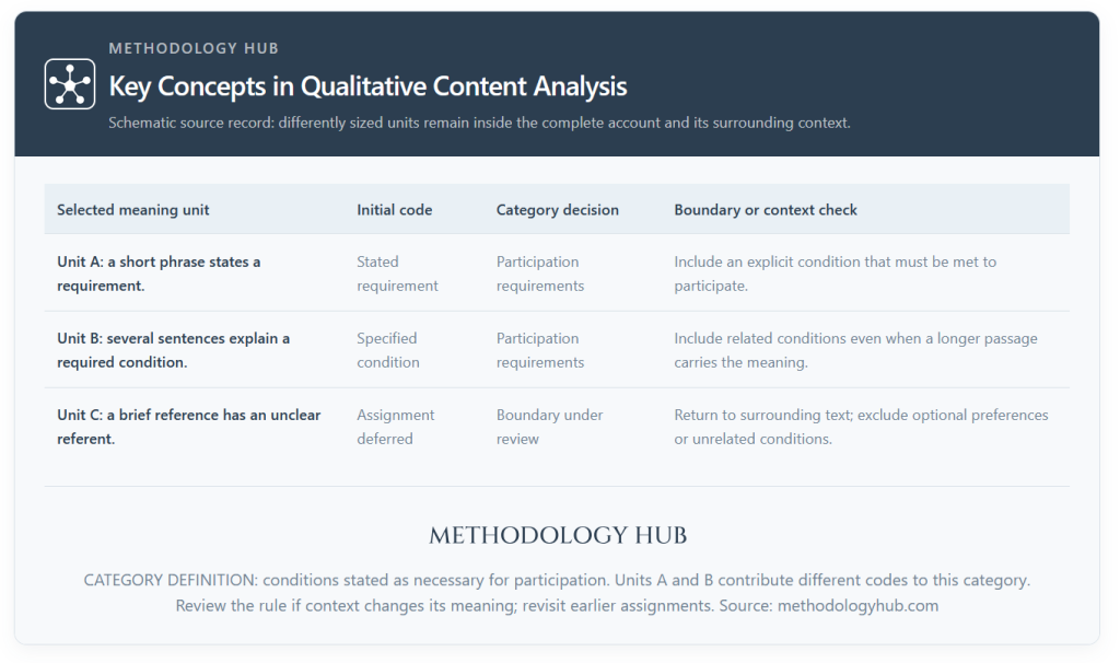 Key Concepts in Qualitative Content Analysis