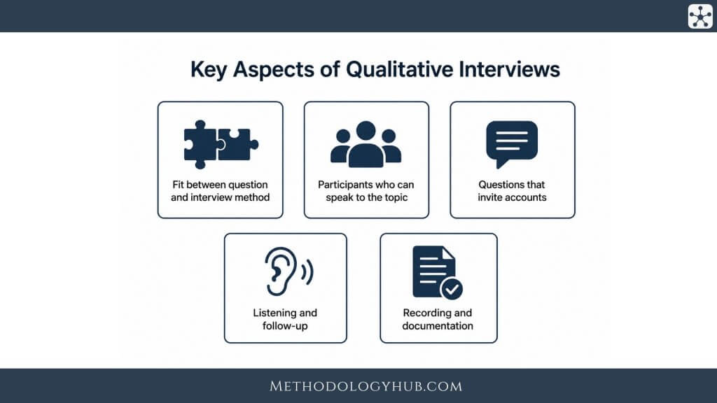 Key Aspects of Qualitative Interviews - MethodologyHub.com