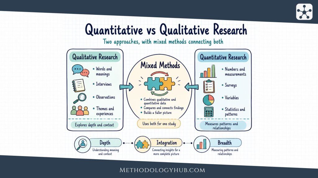 Mixed Methods vs Quantitative vs Qualitative - MethodologyHub.com