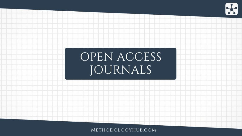 Open Access Journals Methodology Hub