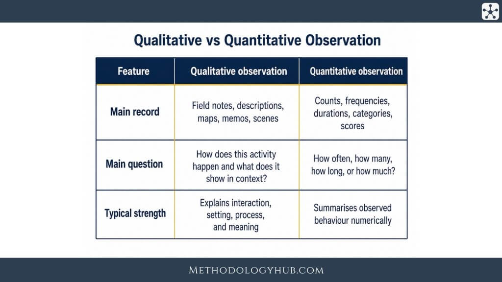 Qualitative vs Quantitative Observation - MethodologyHub.com