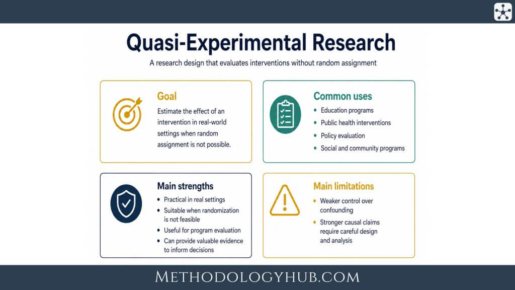 Quasi-Experimental Research explained - MethodologyHub.com